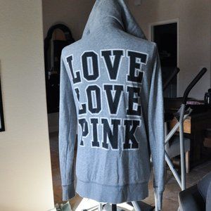 Pink by Victoria's Secret Gray Love Pink Hoodie